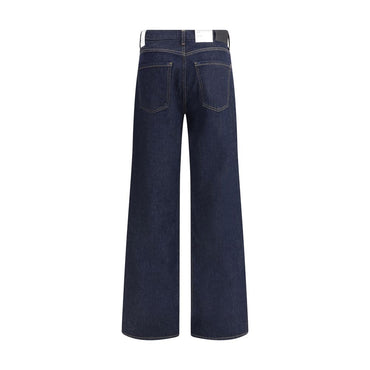 Citizens of Humanity Blue Recycled Cotton Straight-Leg Jeans