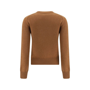 Ami Paris Brown Cashmere Sweatshirt