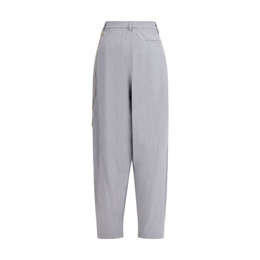 Darkpark Gray Polyester Casual Pants