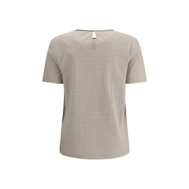 Brunello Cucinelli Beige Cotton T-Shirt