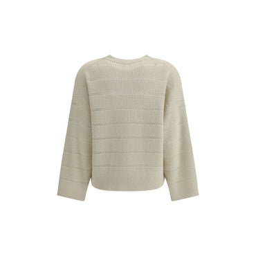 Brunello Cucinelli White Cashmere Cashmere Sweater