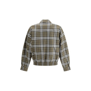 Burberry Green Wool Bomber