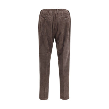 Cruna Brown Cotton Casual Pants