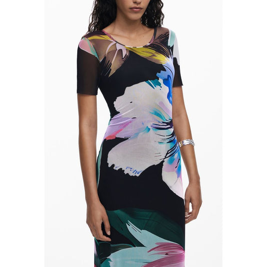 Desigual Black Polyester Dress