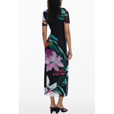 Desigual Black Polyester Dress