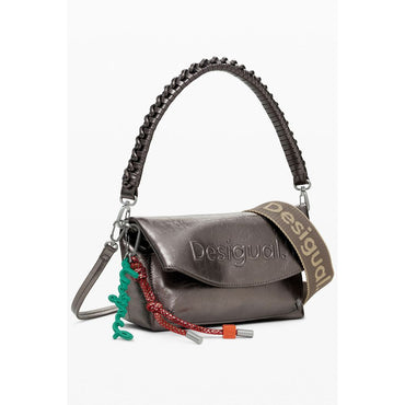 Desigual Bronze Polyethylene Handbag