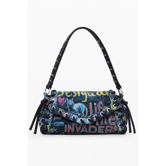 Desigual Blue Cotton Handbag