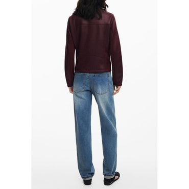 Desigual Red Polyester Jackets & Coat