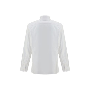 Brunello Cucinelli White Cotton Dress Shirt