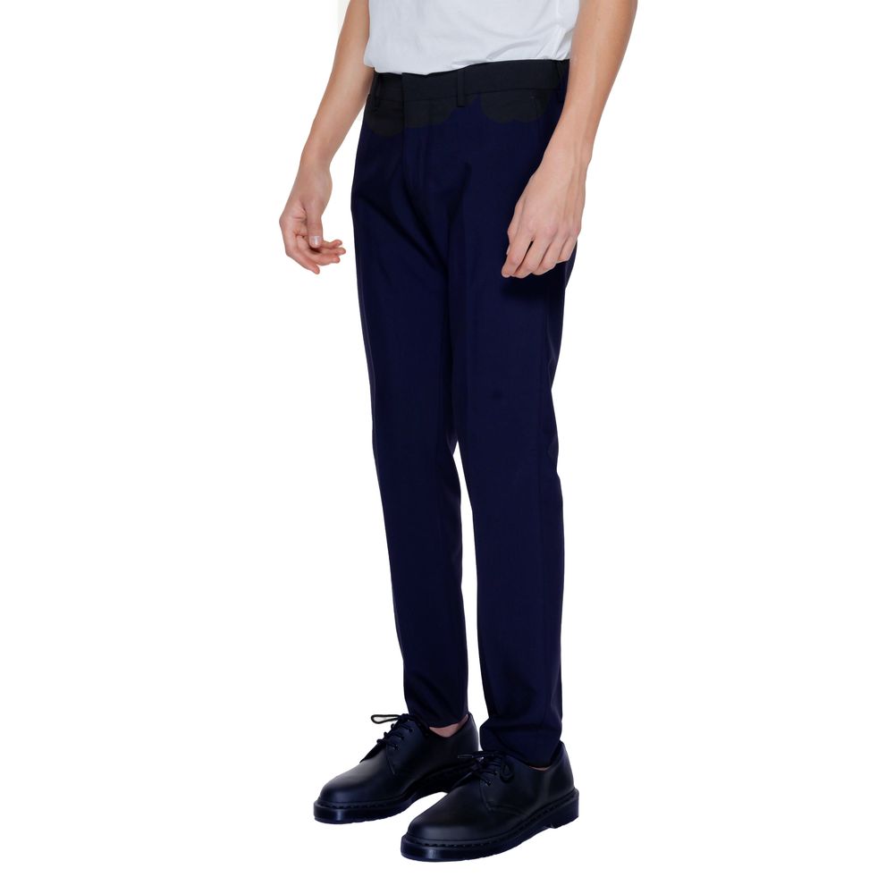 Antony Morato Blue Polyester Dress Pants