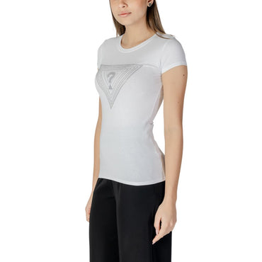 Guess White Cotton T-Shirt