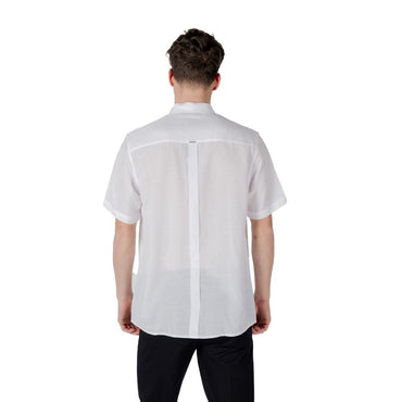Antony Morato White Lyocell Shortsleeve Shirt