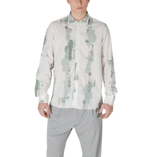 Antony Morato Bicolor Viscose Pattern Shirt