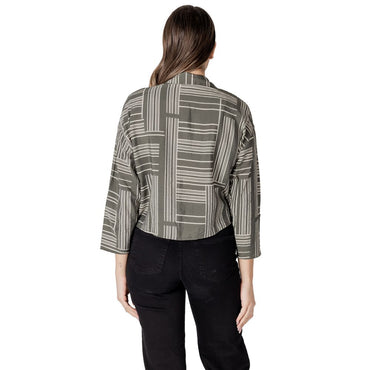 Jacqueline De Yong Green Viscose Blouse
