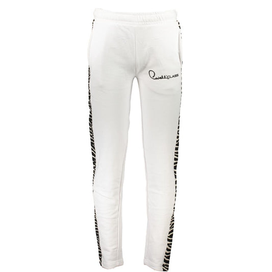 Cavalli Class White Cotton Pant
