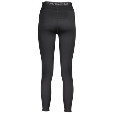 Calvin Klein Black Polyester Pant