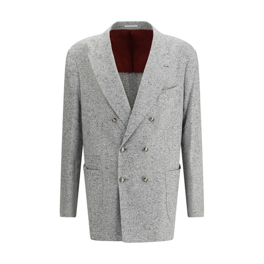 Brunello Cucinelli Gray Wool Blazer