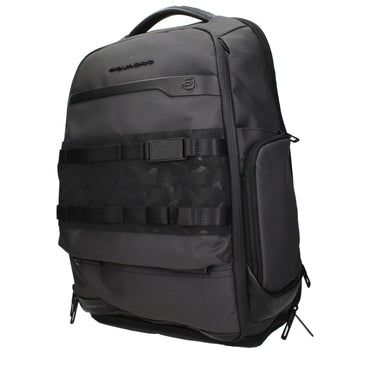 Piquadro Gray Fabric Backpack