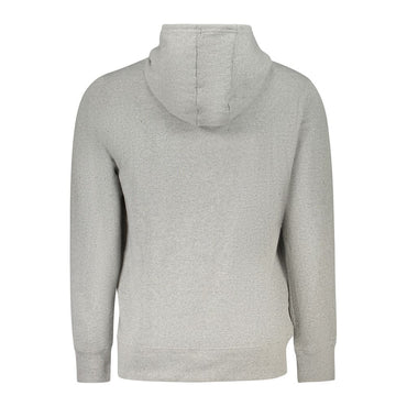 Accademia Militare Grigio Cotton Men's Hoodie Sweatshirt