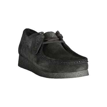 Clarks Black Leather Men Sneaker