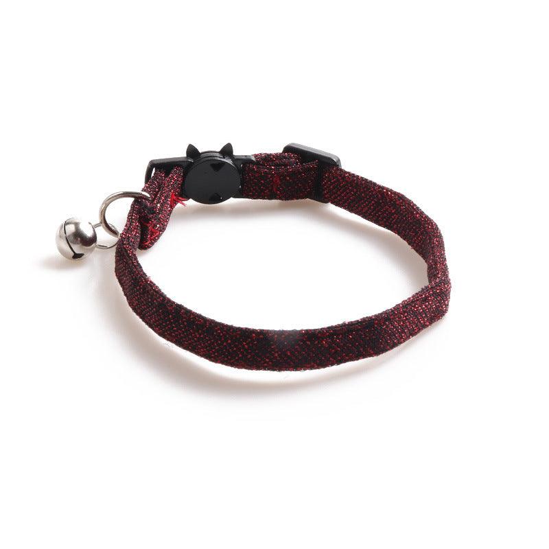 Stylish Cloth Cat Collar - Vibrant And Durable!