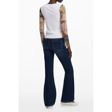 Desigual White Polyester Sweater