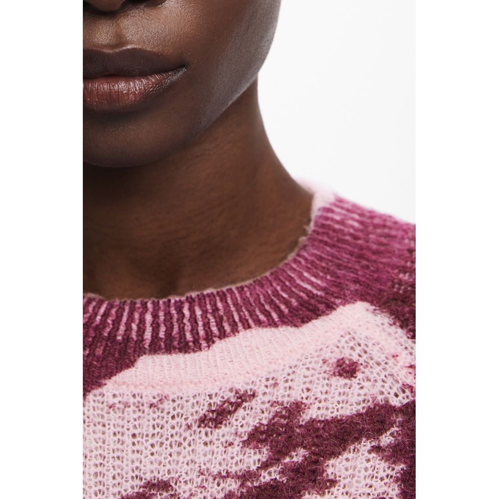 Desigual Pink Wool Sweater