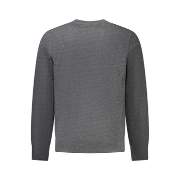 Accademia Militare Grigio Recycled Cotton Male Sweatshirt