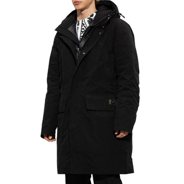 Dolce & Gabbana Black Cotton Jackets & Coat
