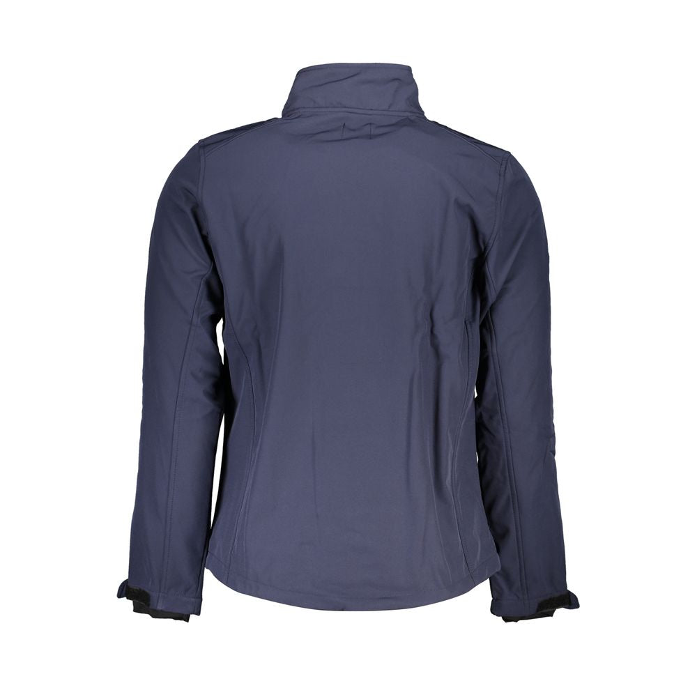 Gianmarco Venturi Blu Polyester Men's Jacket