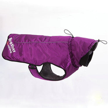 Fashionable Waterproof And Reflective Nylon Pet Raincoat-1