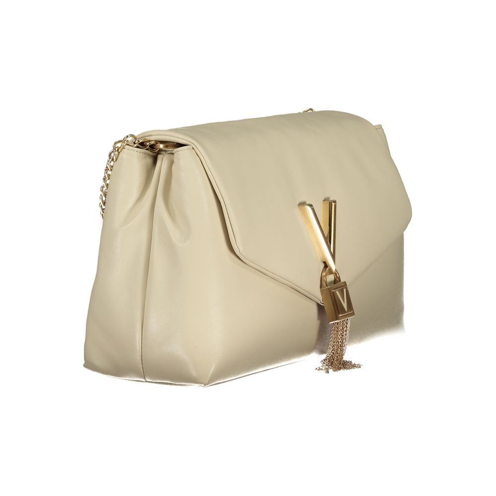 Mario Valentino Beige Polyurethane Women Shoulder Bag
