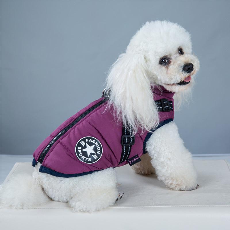 Winter Adventure Dog Coat: Waterproof, Harness-Compatible, And Stylish Pet Clothing-7