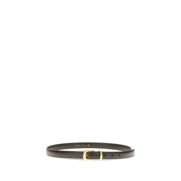 The Row Brown Calf Leather Bos Taurus Regular Belt