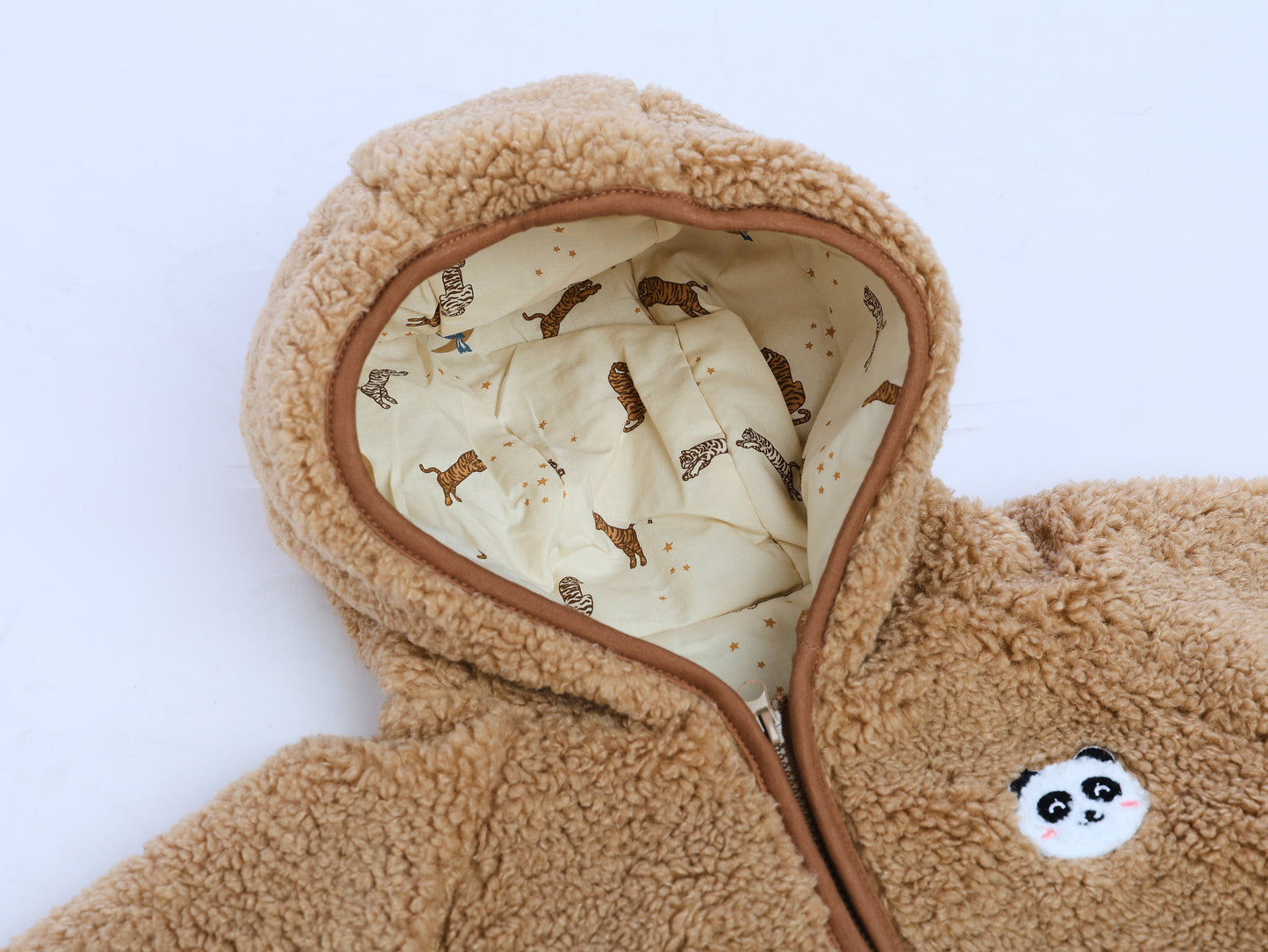 MyKids-USA Unisex Plush Hoodie Coat Outfit Wearing-4