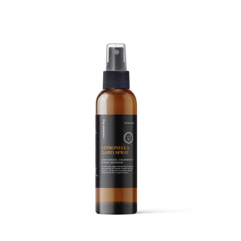 Citronella Gard Spray: Lemongrass, Cedarwood and Rose Geranium