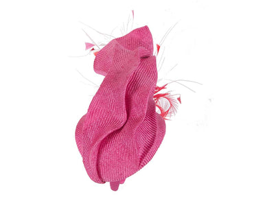 Exclusive fuchsia sculptured racing fascinator-1
