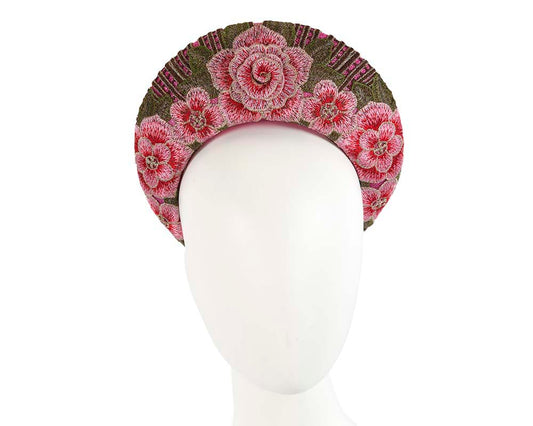 Exclusive fuchsia headband by Cupids Millinery
