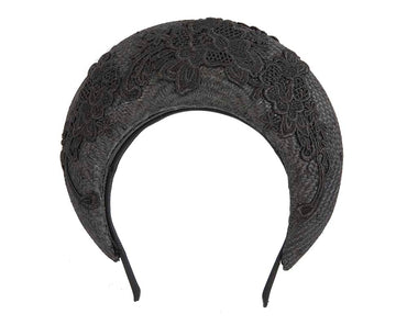 Exclusive black headband by Cupids Millinery
