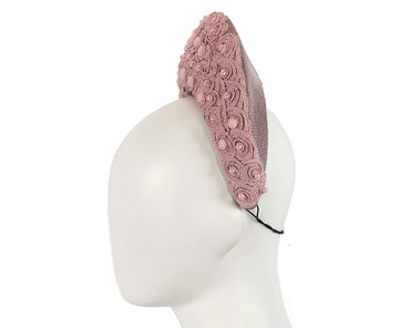 Exclusive dusty pink headband by Cupids Millinery