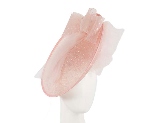 Large pink plate hatinator by Cupids Millinery Melbourne-0