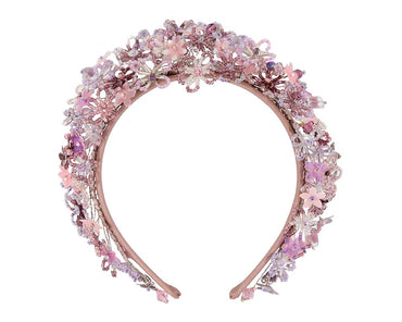 Bespoke lilac designers fascinator headband by Cupids Millinery