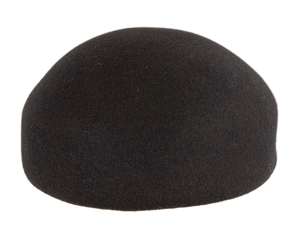 Black felt short beak beret-5