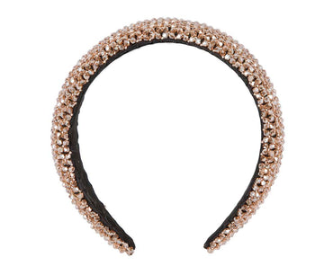 Bronze crystals fascinator headband by Cupids Millinery
