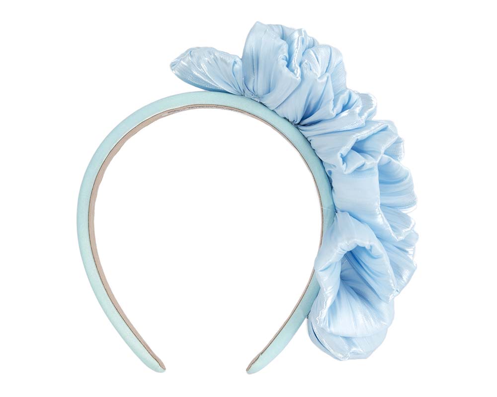 Blue fascinator headband-3