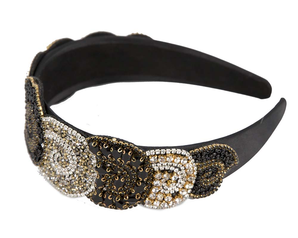 Unusual multi-tone headband fascinator CU448BG