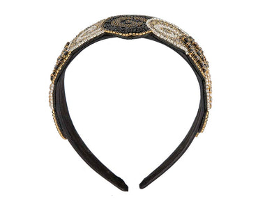 Unusual multi-tone headband fascinator CU448BG