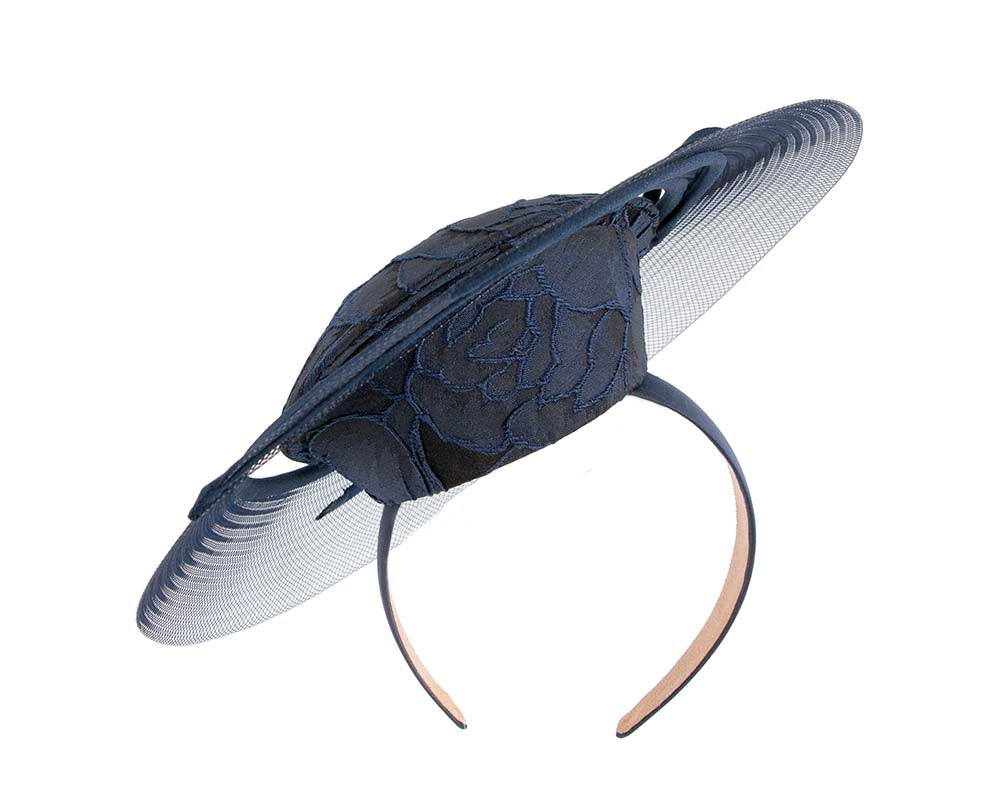 Exclusive navy cocktail hat by Cupids Millinery-4