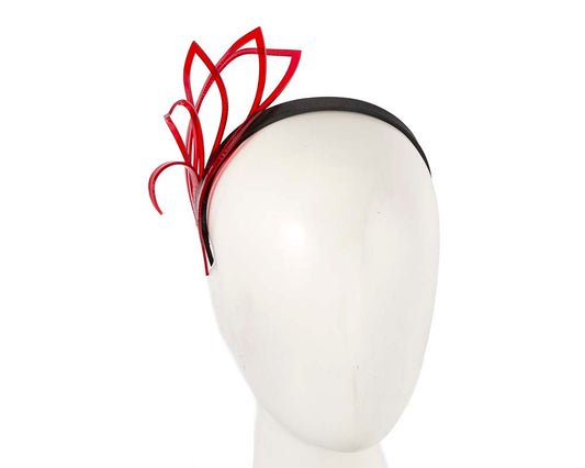Exclusive designers red headband fascinator-0
