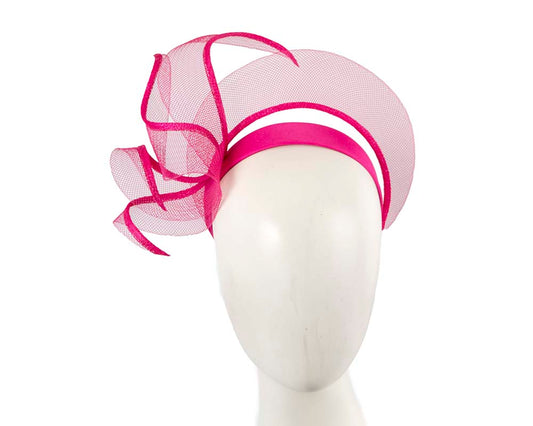 Exclusive fuchsia fascinator by Cupids Millinery-0